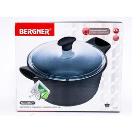 Кастрюля Bergner Nanoflam BG-2443, 4.4 л,24см.
