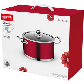 Кастрюля Nadoba CERVENA 24см/5.8л